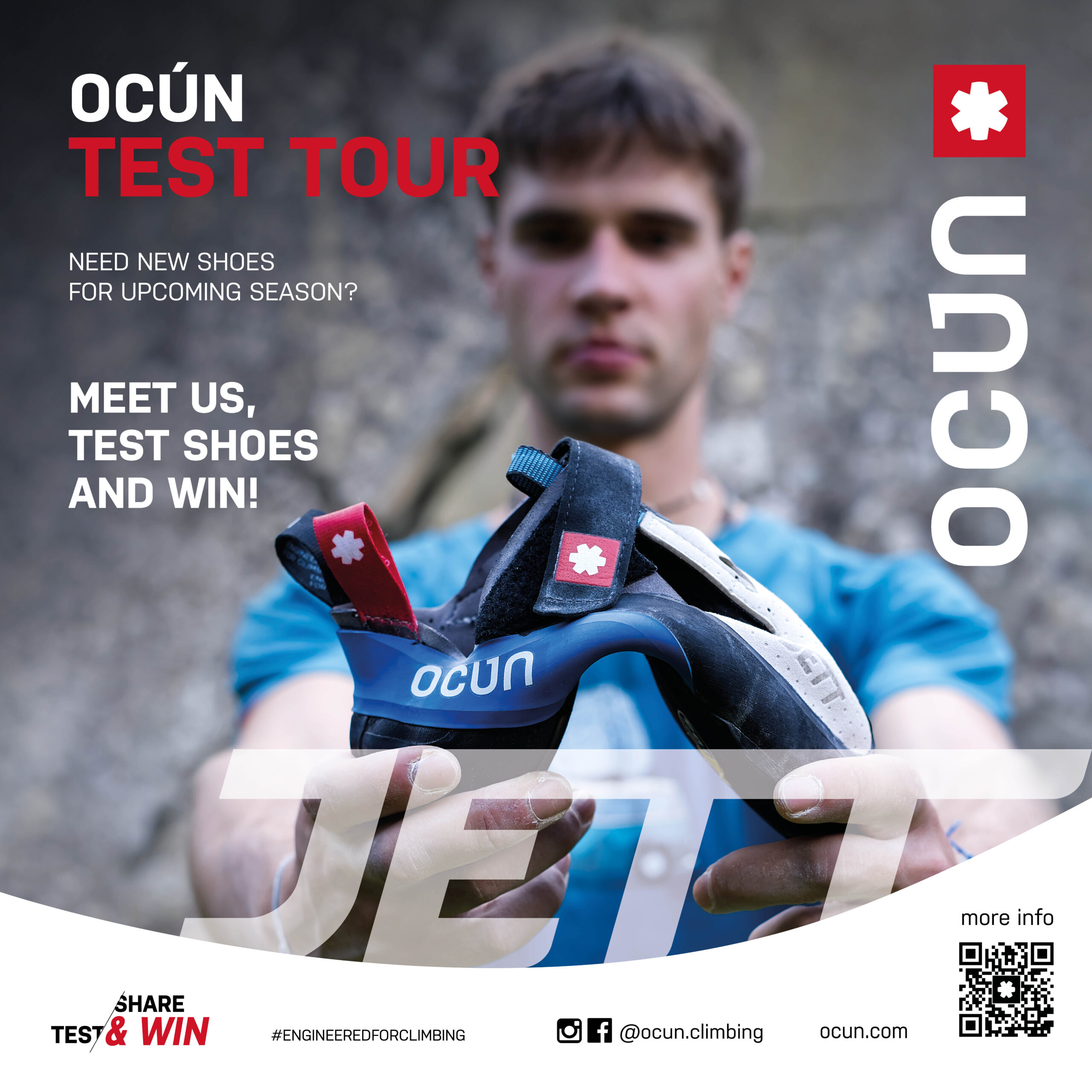 Test de chaussons OCUN Mardi 26 mai de 19h à 21h